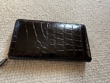 ETTINGER new boxed small clutch-Black Outer leather and cloth Interior Brand New