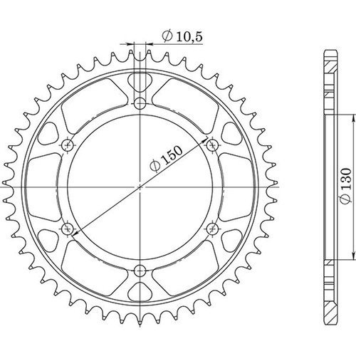 Steel crown p532 - crown, sunstar