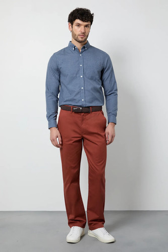 Maine burnt orange chinos mens - maine,