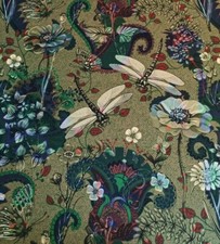 Printed velour velvet