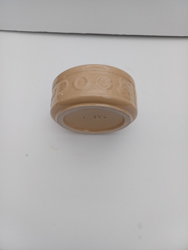 Brown dog bowl lettered 15cm - lettered,,