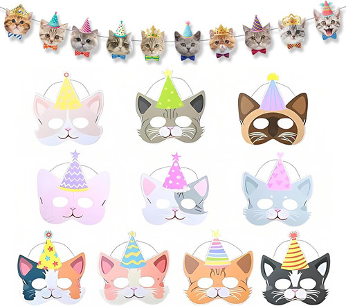 Animal masks and - masks, banner