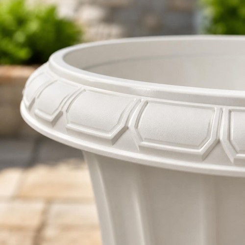 Large round pedestal planter - round,