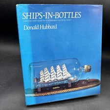 SHIPS IN BOTTLES Donald Hubbard Miniature Model Ship Building Manual 1971 HB DJ