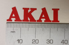 4 x RED AKAI stickers decals