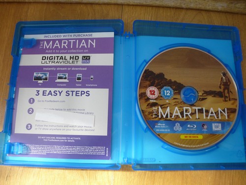 The martian blu ray uv - 💥the, martian💥blu-ray+uv