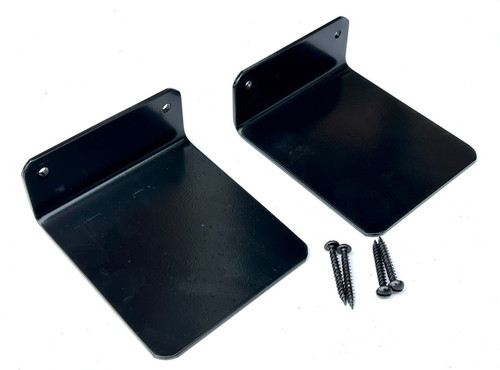 Black soundbar brackets shelf - brackets,