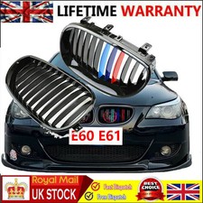 M Color Front Sport Wide Kidney Grille Grill For 03-10 BMW E60 E61 M5 5 Series
