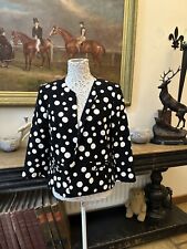 Roman Originals Ladies Black & White Spots Jacket Size 14 