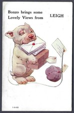 Bonzo pullout postcard - views