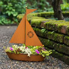 Rustic Metal Sailboat Garden