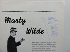 BILLY FURY  PROGRAMME  THE