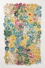 Floral Tufted Wool Viscose Rug