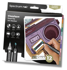 Spectrum Noir Classique CLASSIC VINTAGE Premium Alcohol Blendable Artist Pens