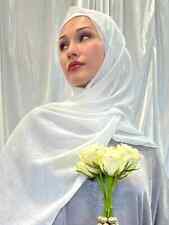 Chiffon Glitter Hijab Shimmer Muslim Women Long Sparkle Scarf Shawl Head Wrap