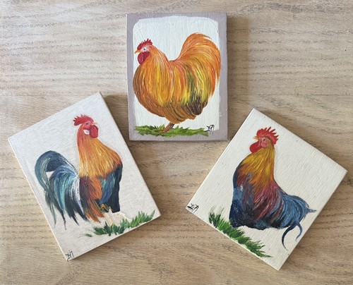 Set painted wooden - of,