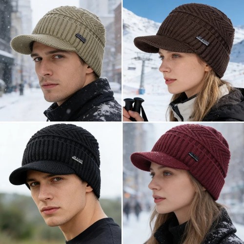 Mens peaked knit winter - peaked,