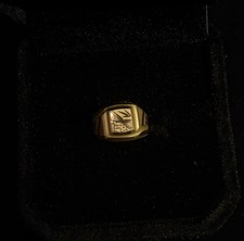 22K Gold Baby Boy Ring 0.5