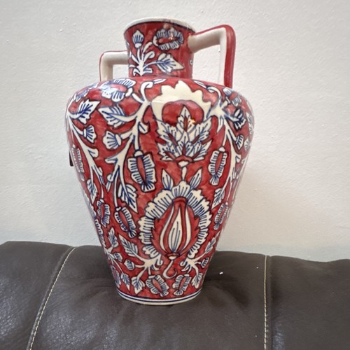 Ceramic hand painted red - ceramic,
