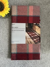 NEW NEXT Red Check Washable