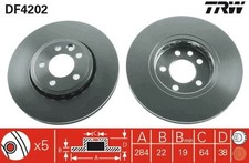 Brake disc trw df4202 - disc,