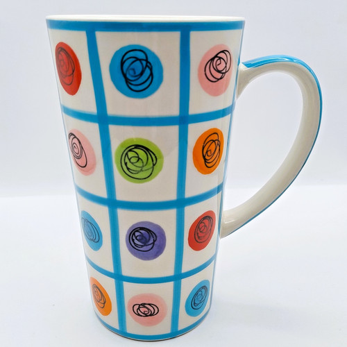 Whittard tall mug - tall, squares