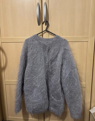 Hand knitted mohair long - hand,