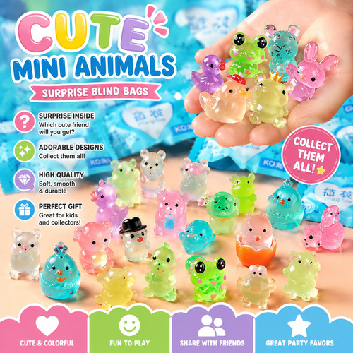 20pcs mini animal - 20pcs, surprise
