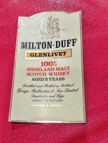 Vintage scotch whiskey label - scotch,