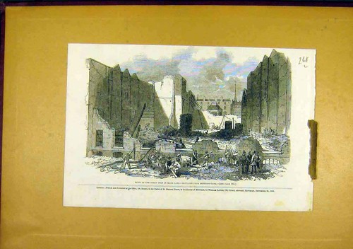 Original old antique print - original,