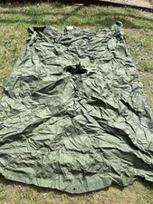 British Army Issue 58 Pattern Poncho / Basha, Olive Green, Rare Genuine