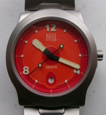 REMREM - QUARTZ WATCH - ANDERS SMITH - DANISH DESIGN WRISTWATCH - "SPERM"