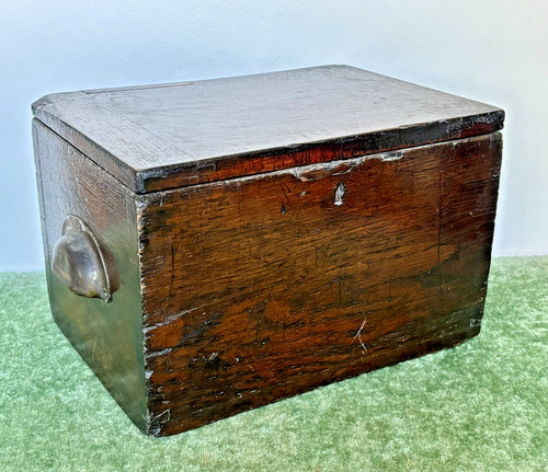 Antique dark stained wooden - stained,