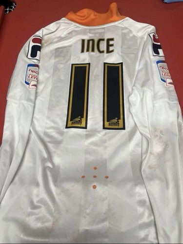 Tom ince match worn - ince, blackpool