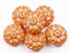 14MM CZECH PRESSED GLASS FLAT