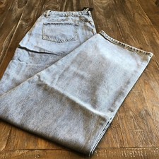 Miss Guided Loose Straight Jean Ice Wash Size 14