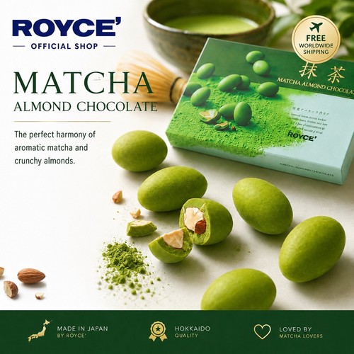 Royce matcha almond chocolate - matcha,