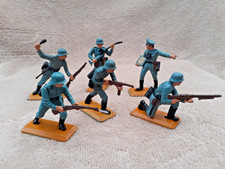 Britains Deetail 1971 1/32 WW2 German Infantry Soldiers set 6 - tan bases