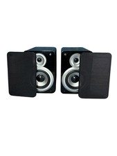 Pair of Bookshelf Speakers Black 4 ohm 10 Watt Tested Working