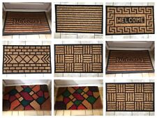 Heavy Duty Rubber Natural Coir Tuffscrape Outdoor Door Mat 45 x 75 cm