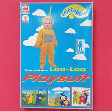 Vintage 1996 Dekkertoys Teletubbies Kids Laa-Laa Playsuit Costume 4+ Halloween