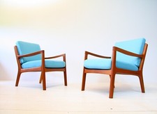 Ole Wanscher Senator Teak Armchairs for France & Son - Danish 50s 60s 70s