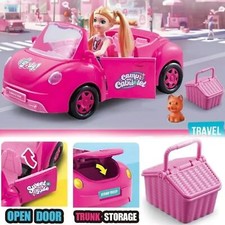 Large Pink Cabriolet Car Toy