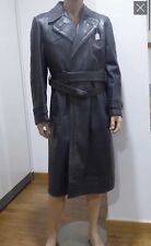 WW2 German 1940’s Leather Motorcycle Coat Made By Meyer Schuchardt Hamburg