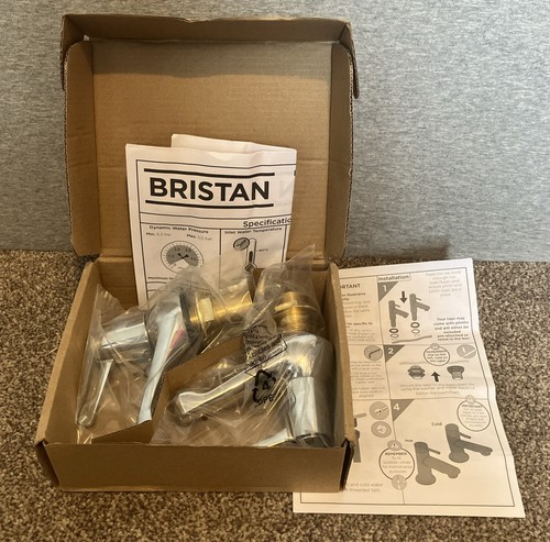 Bristan bath taps lever - lever, chrome