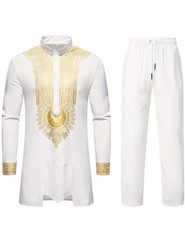 BRAND NEW MENS Salwar Kameez - Beautiful Middle Eastern Print - European Style