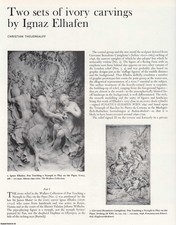 TWO SETS OF IVORY CARVINGS BY