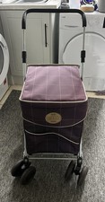 Sholley Trolley Mulberry Folding Shopping Trolley Plum Colour