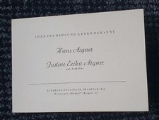 original german ww2 Invatation To The BERGHOF restaurant In Jan 1944