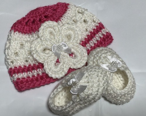 Crochet baby hat booties - baby,